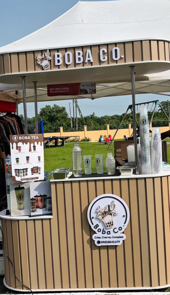 Boba Co. outdoor event stand